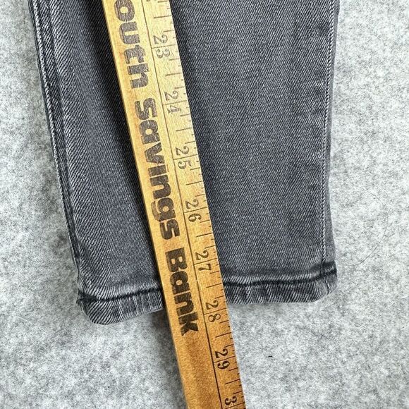 American Eagle Mom Jeans Womens 6R Faded Black Casual Everyday Stretch Denim - Picture 11 of 15